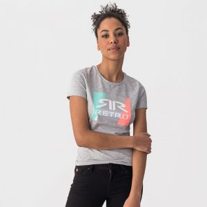 RETRO PÓLÓ AITANA T-SHIRT GREY MELANGE