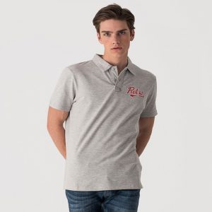 Retro póló BARBOSSA POLO POLO GREY MELANGE