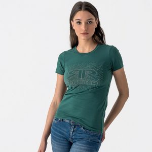 Retro póló ARELY T-SHIRT GREEN