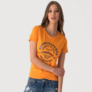 Retro póló ERMA T-SHIRT ORANGE