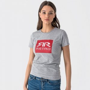 Retro póló RANI T-SHIRT GREY MELANGE