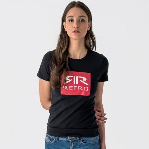 Retro póló RANI T-SHIRT BLACK