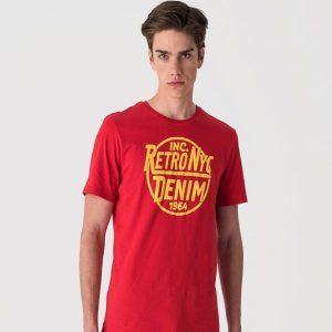 Retro póló DEVIL T-SHIRT RED