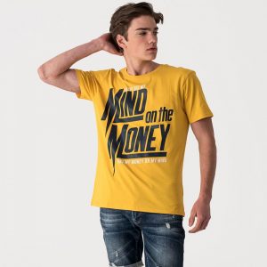 Retro póló RAPHAEL T-SHIRT YELLOW