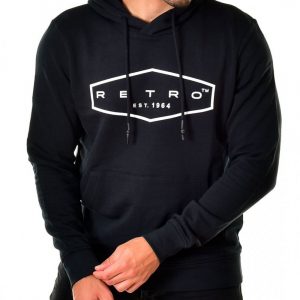 Retro pulóver FORCE HOODIE JOGGING TOP BLACK