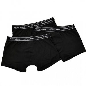 Retro boxer HAROLD PACK ZERO UNDERWEAR BLACK