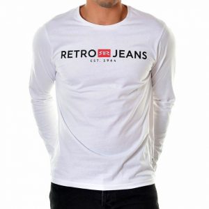 Retro hosszú ujjú póló ENOS 21 LONG SLEEVE S.S.TOP WHITE