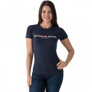 Retro póló EMERSON T-SHIRT DARK BLUE