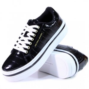 Retro cipõ CALI SNEAKERS BLACK