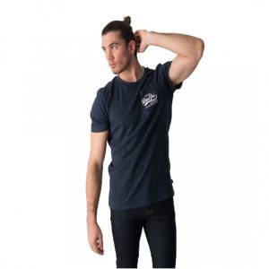 Retro póló CHAMP T-SHIRT DARK BLUE