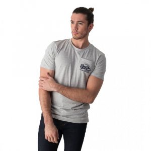 Retro póló CHAMP T-SHIRT GREY MELANGE