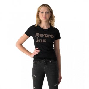 Retro póló CAMERON T-SHIRT BLACK