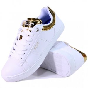Benetton cipõ WHITE/GOLD