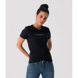 Retro póló PEONY T-SHIRT BLACK