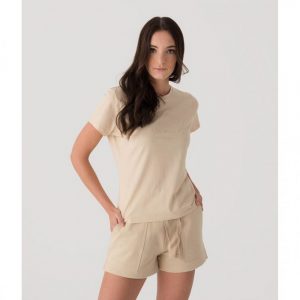 Retro póló MORNING GLORY T-SHIRT BEIGE