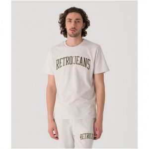 Retro póló RITMAN T-SHIRT OFFWHITE MELANGE