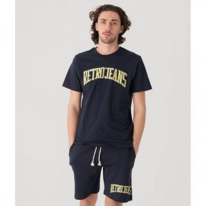 Retro póló RITMAN T-SHIRT DARK BLUE