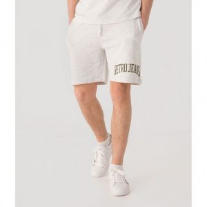 Retro short RITMAN SHORTS JOGGING SHORT OFFWHITE MELANGE