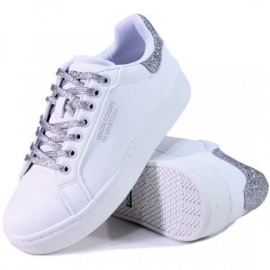 Benetton cipõ WHITE/SILVER