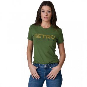 Retro póló DORA OUT T-SHIRT KHAKI
