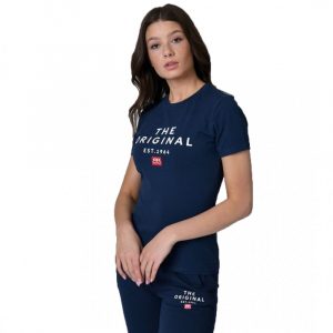 Retro póló BELLA OUT T-SHIRT DARK BLUE