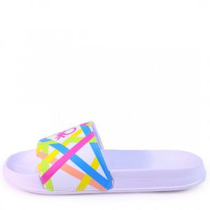 Benetton papucs WHITE/FUCHSIA