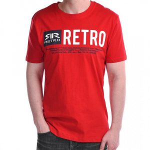 Retro póló BRODIE OUT T-SHIRT RED