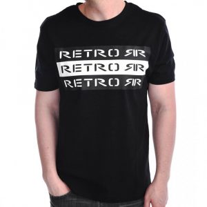 Retro póló KIAN OUT T-SHIRT BLACK