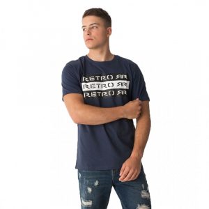 Retro póló KIAN OUT T-SHIRT BLUE