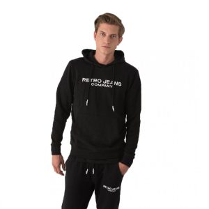 Retro pulóver COLUSA HOODIE JOGGING TOP BLACK