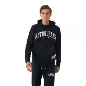 Retro pulóver MIDEWIN HOODIE JOGGING TOP DARK BLUE