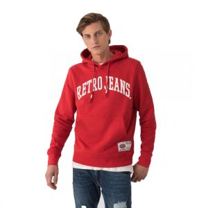 Retro pulóver MIDEWIN HOODIE JOGGING TOP RED