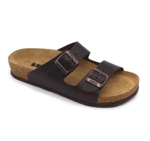 4723 LEON Comfort férfi bõr papucs