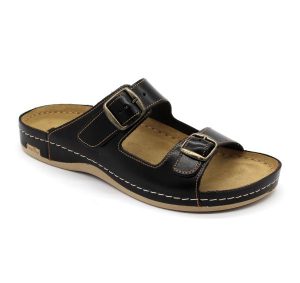 702 LEON Comfort férfi bõr papucs