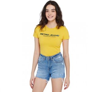 Retro póló GRUTA T-SHIRT YELLOW