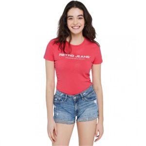 Retro póló GRUTA T-SHIRT PINK