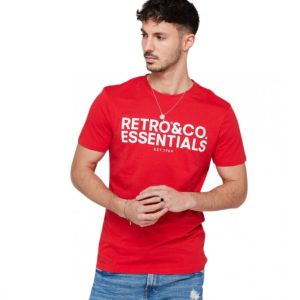 Retro póló BOSTON T-SHIRT RED
