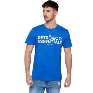 Retro póló BOSTON T-SHIRT BLUE
