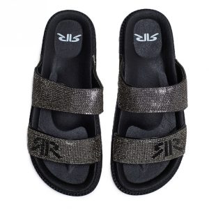 Retro papucs AUGUSTA SLIPPERS BLACK