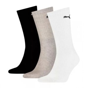 Puma zokni PUMA CREW SOCK 3P WHITE-GREY-BLACK
